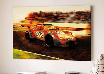 Poster 'Le Mans 1974' | Canvas | 30 x 20 cm