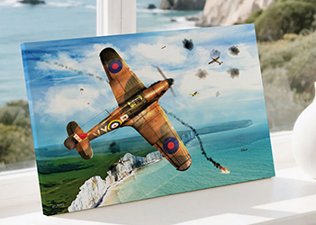 Poster 'Battle over the cliffs' | Canvas | 30 x 20 cm